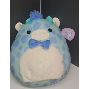 Squishmallows Vitto The Blue‎ Giraffe 14" Officially Licensed Kellytoy Plush